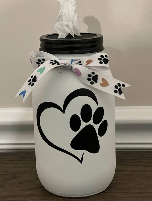 Farmhouse Man’s Best Friend Tissue Jar ￼