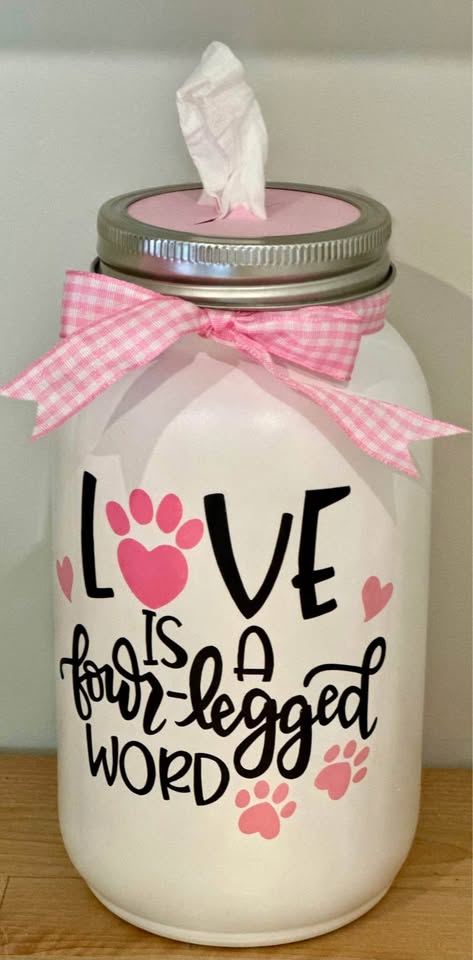Farmhouse Four Legged Friend Tissue Jar