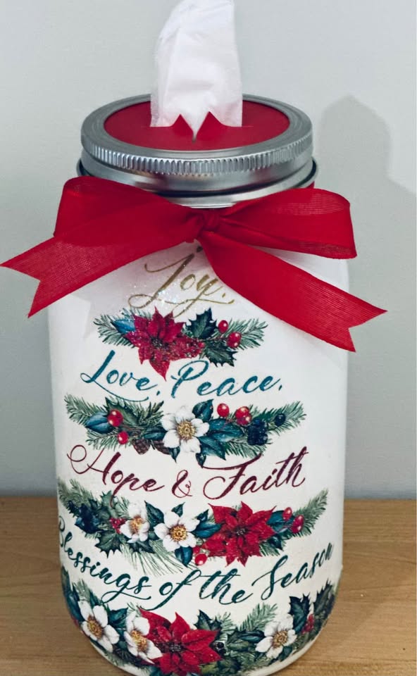Farmhouse Blessing Tree Tissue Jar