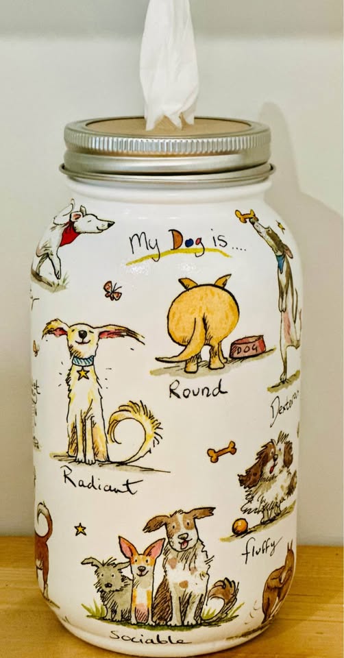 Farmhouse My Dog Is ...Tissue Jar