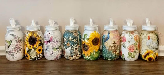 Farmhouse Mix & Match Tissue Jar Combination